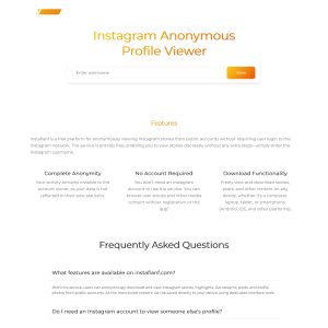 Instagram Profile Viewer Source Code