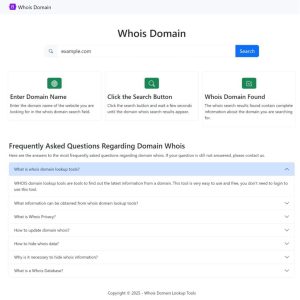 Whois Domain Lookup Source Code
